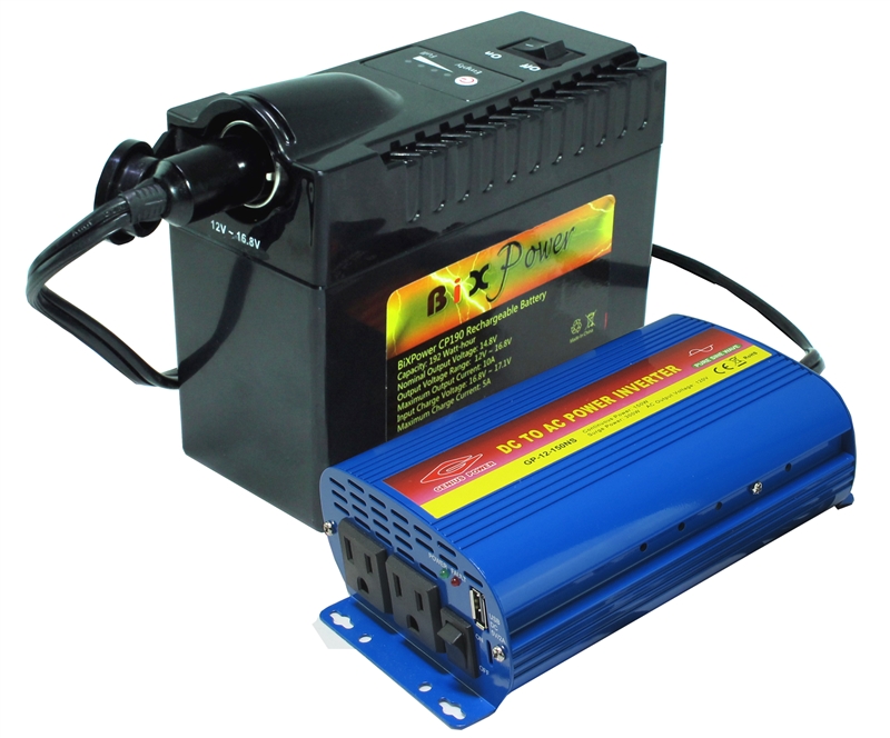 XP200 AC Power Pack - 150W Pure Sine Wave AC Power Inverter with 192Wh  Lithium Ion Battery