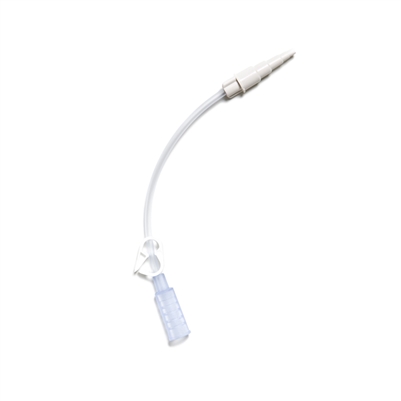 Avanos Medical, Inc. 0105-06, AVANOS ENTERAL FEEDING TUBES MIC Extension Tubing with Bolus & Stepped Connector at Opposite Ends, 6", ea