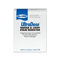 L&R Manufacturing Company 028, L&R ULTRADOSE TARTAR & LIGHT STAIN REMOVER POWDER UltraDose Tartar & Light Stain Remover Powder, 1 oz Packet, 24/bx, 6 bx/cs, CS