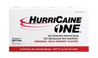 Beutlich LP Pharmaceuticals 0283-0610-11, BEUTLICH HURRICAINE ONE UNIT DOSE NON-AEROSOL SPRAY HurriCaine ONE, Unit Dose Non-Aerosol Spray, 0.5mL, 2/bx, BX