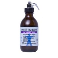 Gebauer Company 0386-0001-04, GEBAUER ETHYL CHLORIDE Fine Pinpoint Stream Spray, 31/2 fl oz, Plastisol Coated Amber Glass Bottle  (Rx) (Item is considered HAZMAT and cannot ship via Air or to AK, GU, HI, PR, VI - See Vend