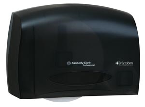 Kimberly-Clark Professional 09602, KIMBERLY-CLARK BATH TISSUE DISPENSERS Dispenser, MicroBan Smoke Grey, For 07006 (Drop Ship Only), EA