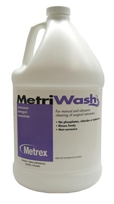Metrex Research Corporation 10-3300, METREX METRIWASH INSTRUMENT DETERGENT CONCENTRATE MetriWash Gallon, 4/cs, CS