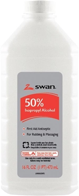 Cumberland Swan/Vi-Jon 1000032295, CUMBERLAND SWAN ALCOHOL Isopropyl Rubbing Alcohol, 50% ISO, 16 oz, 12/cs (86443), CS