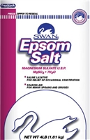 Cumberland Swan/Vi-Jon 1000036843, CUMBERLAND SWAN EPSOM SALTS Epsom Salt, 4 lbs, UPC#3108103, 6/cs (80 cs/plt) (S0594), CS