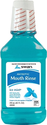 Cumberland Swan/Vi-Jon 1000044194, CUMBERLAND SWAN MOUTHWASH Blue Mint Mouthwash, 250mL, 12/cs (66469), CS, formerly 1000000721