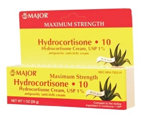 Major Pharmaceuticals 100432, MAJOR FIRST AID 1% Hydrocortisone, Aloe, 30gm, NDC# 00904-7623-31, EA