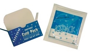 ColdStar International, Inc. 10450, COLDSTAR INSTANT NONINSULATED COLD PACK Cold Pack, Instant, Non-Insulated, 5" x 5 1/2", First Aid Kit Size, Disposable, 50/cs (75 cs/plt) (Individually boxed), CS