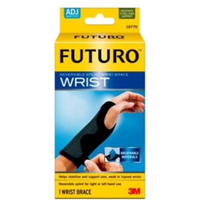 3M Health Care 10770EN, 3M FUTURO REVERSIBLE SPLINT WRIST BRACE Wrist Brace, Adjustable, 2/pk, 6 pk/cs, CS