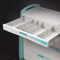 Capsa Healthcare 12114, CAPSA HEALTHCARE AVALO MEDICAL CART ACCESSORIES Avalo 3" "S" Supplies Drawer Divider Kit, EA