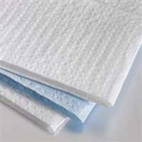 Graham Medical 170, GRAHAM MEDICAL DISPOSABLE TOWELS Tissue-Overall Embossed Towel, 13 1/2" x 18", White, 3-Ply, 500/cs (63 cs/plt), CS