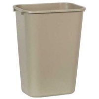 Bunzl Distribution Midcentral 177078541, BUNZL/RUBBERMAID WASTEBASKETS 2957 Wastebasket, Rectangular 41 Qt, Beige (DROP SHIP ONLY), EA