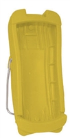 Yellow handheld protective boot for Radical products