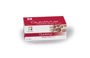 Quidel Corporation 20108, QUIDEL QUICKVUE DIPSTICK STREP A TEST Dipstick Strep A Test, CLIA Waived, 50 test/kit, KT