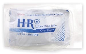 HR Pharmaceuticals 205ST, HR LUBRICATING JELLY HR Sterile Lubricating Jelly SafeWrap 1.25oz (36gm) OneShot (Sterile Field), 50/bx, BX