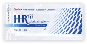 HR Pharmaceuticals 209, HR LUBRICATING JELLY HR Sterile Lubricating Jelly 5gm One Shot, 144/bx, BX