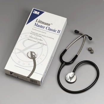 3M Health Care 2144L, 3M LITTMANN MASTER CLASSIC II STETHOSCOPE Stethoscope, 27" Black Tubing, EA