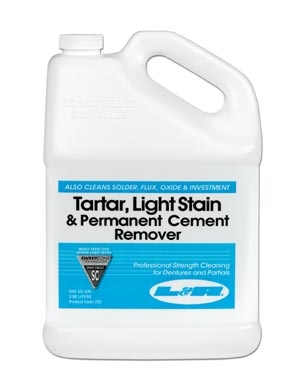 L&R Manufacturing Company 232, L&R TARTER, LIGHT STAIN & PERMANENT CEMENT REMOVER Tartar, Light Stain & Permanent Cement Remover, Gallon Bottle, 4/cs (40 cs/plt) (Item is considered HAZMAT and cannot ship via Air or to AK, GU, HI, PR, VI), CS