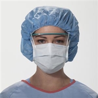 Halyard Health 28802, HALYARD KC100 SURGICAL & PROCEDURE MASKS Surgical Mask, Tie, Blue, 50/bx, 6 bx/cs, CS