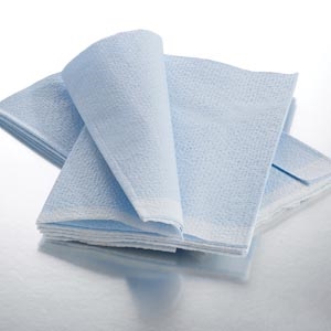 Graham Medical 318, GRAHAM MEDICAL TISSUE/POLY/TISSUE DRAPE & BED SHEETS Fanfold Drape Sheet, Tissue/ Poly/ Tissue, Blue, 40" x 60", 50/cs (60 cs/plt), CS