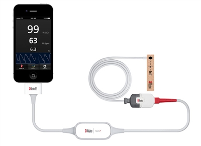 iSpO2 Rx pulse oximeter kit by Masimo for use with iPhones