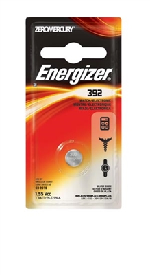 Energizer Battery 392BPZ, ENERGIZER SILVER OXIDE BATTERY Battery, Silver Oxide, 1.5V, MAH: 42 (Watch Battery) 6/pk, 12 pk/cs, CS