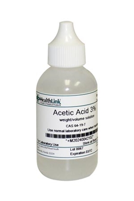 Healthlink-Clorox Holding LLC 400421, HEALTHLINK-CLOROX STAINS AND REAGENTS Acetic Acid, 3%, Dropper Bottle, 2 oz (Continental US Only), EA