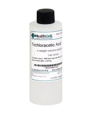 Healthlink-Clorox Holding LLC 400564, HEALTHLINK-CLOROX STAINS AND REAGENTS Trichloracetic Acid, 35%, 4 oz (Continental US Only) (Item is considered HAZMAT and cannot ship via Air or to AK, GU, HI, PR, VI), EA