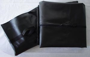 ADI Medical 40495, ADI CADAVER BAGS Black Disaster Bag, Curved Zipper with 6 Handles, 36 x 90", 5/cs, CS