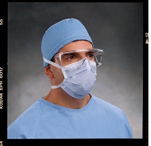 Halyard Health 48201, HALYARD STANDARD FACE MASKS CLASSIC Surgical Mask, Blue, 50/pkg, 6 pkg/cs, CS