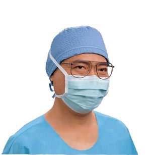 Halyard Health 49214, HALYARD SPECIALTY FACE MASKS Fog-Free Surgical Mask, Blue, 50/pkg, 6 pkg/cs, CS