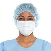 Halyard Health 62367, HALYARD STANDARD FACE MASKS THE LITE ONE Surgical Mask with Ties, White, 50/bx, 6 bx/cs, CS