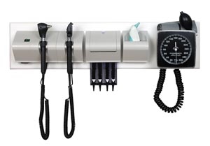Avante Health Solutions 70GH350WDS, AVANTE DRE DIAGNOSTIC SET DRE WS350 Wall Mount Diagnostic System, Includes: (2) Diagnostic Handles, Spiral Cord Expandable up to 3 Meters, (1) 3.5V Coaxial Ophthalmoscope, (1) 3.5V Fiber Optic Otoscope, (1) Ear The