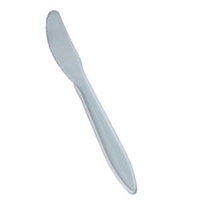 Bunzl Distribution Midcentral 75002490, BUNZL/PRIMESOURCE PLASTIC CUTLERY Plastic Knives, Medium, White, Bulk, P/P, 1000/cs (DROP SHIP ONLY), CS