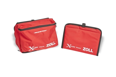 ZOLL 8000-0594-01, XTREME PACK I CARRY CASE, SOFT CASE WITH EXPANDED REAR POUCH FOR USE WITH PADDLES (RED), Xtreme Pack I Carry Case, Soft Case with Expanded Rear Pouch for use with Paddles (Red)