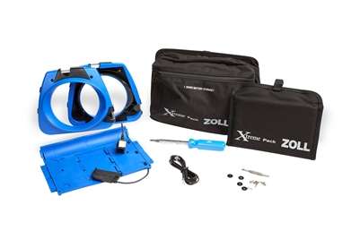 Zoll 8000-0742, XTREME PACK II CARRY CASE, MOLDED RUBBER CASE WITH REAR POUCH FOR USE WITH PADDLES AND MODEM EXTENSION CABLE FOR 12-LEAD ECG