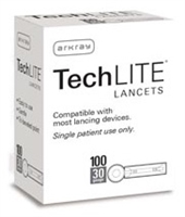 Arkray USA 880225, ARKRAY TECHLITE LANCETS Lancet, 25G, 200/bx, BX