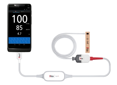iSpO2 Rx pulse oximeter kit with micro USB by Masimo for use with iPhones