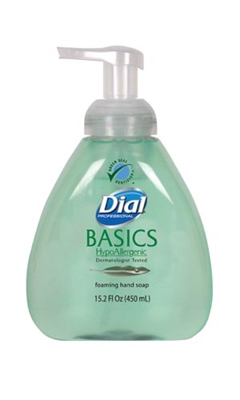 Dial Corporation 98609, DIAL BASICS LIQUID & FOAM SOAP Liquid Soap, Foaming, Pump, 15.2 oz, 4/cs, CS
