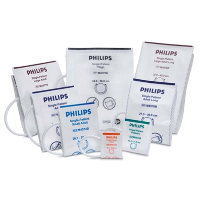 Philips Healthcare 989803148001, M4572B, Gentle Care Cuff, Infant 1-tube, Soft Disp Cuff, 1 Hose