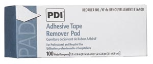 PDI - Professional Disposables, Intl. B16400, PDI ADHESIVE TAPE REMOVER PAD Adhesive Tape Remover Pad, 1.25" x 2.625", 100/bx, 10 bx/cs (120 cs/plt) (US Only), CS