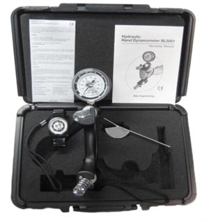 B&L Engineering BL5011-3-30, B&L ENGINEERING HAND EVALUATION KITS 3-Piece Hand Evaluation Kit Includes: (1) BL5001 Dynamometer, (1) PG-30 Pinch Gauge, 5 Stainless Steel Finger Goniometer & Plastic Case (060782)", EA