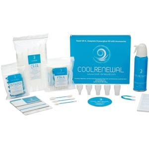 Cool Renewal, LLC CR-K1, COOL RENEWAL FREEZE KIT 65 Freeze Kit, With Applicators, 1 170mL Canister of Cryogen, 1 Extender Tube, 60 Assorted Foam Tipped Applicators (20 Each Size), 50 Isolation Funnels (10 Each Size), 10 Skin Tag Tweezers, Instructions for