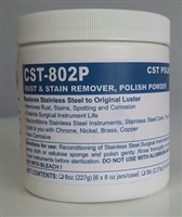 Complete Solutions Technologies, LLC CST-802P, COMPLETE SOLUTIONS MEDI-SHEEN SPRAY FOAMING AUTOCLAVE CLEANER Medi-Sheen Stain & Rust Remover, Polish Powder, 8 oz, 6/cs, CS