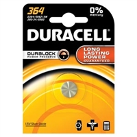 Duracell D364BPK, DURACELL MEDICAL ELECTRONIC BATTERY Battery, Silver Oxide, Size 364, 1.5V, 6/cs (UPC# 66272), CS