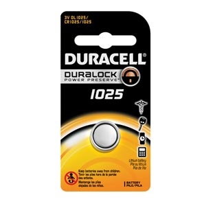 Duracell DL1025BPK, DURACELL ELECTRONIC WATCH BATTERY Battery, Lithium, Size DL1025, 3V, 6/bx (UPC# 66164), BX