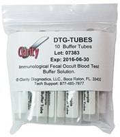 Clarity Diagnostics, LLC DTG-TUBES, CLARITY DIAGNOSTICS COLON CANCER SCREENING Clarity Specimen Collection Tubes, 10/pk, PK