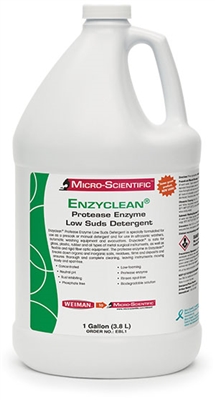 Micro-Scientific, USA EBL1, MICRO-SCIENTIFIC ENZCYLEAN PROTEASE ENZYME DETERGENT Enzyclean Protease Enzyme Low Suds Detergent, Gallon, 4/cs (36 cs/plt) (Not for Sale Into Canada), CS