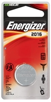 Energizer Battery ECR2016BP, ENERGIZER WATCH & ELECTRONIC BATTERY Watch Battery, 3V, 1 Blister Card, 6 card/bx, BX