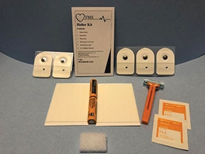 Florida Medical Sales, Inc. H-FMSI- 833, FLORIDA MEDICAL SALES HOLTER KITS Holter Kit, Includes: (1) Patient Diary, (5) Lead-Lok Electrodes, (1) Prep Razor, (1) All Purpose Scrub Pad, (2) Alcohol Prep Pads, (2) AA Alkali